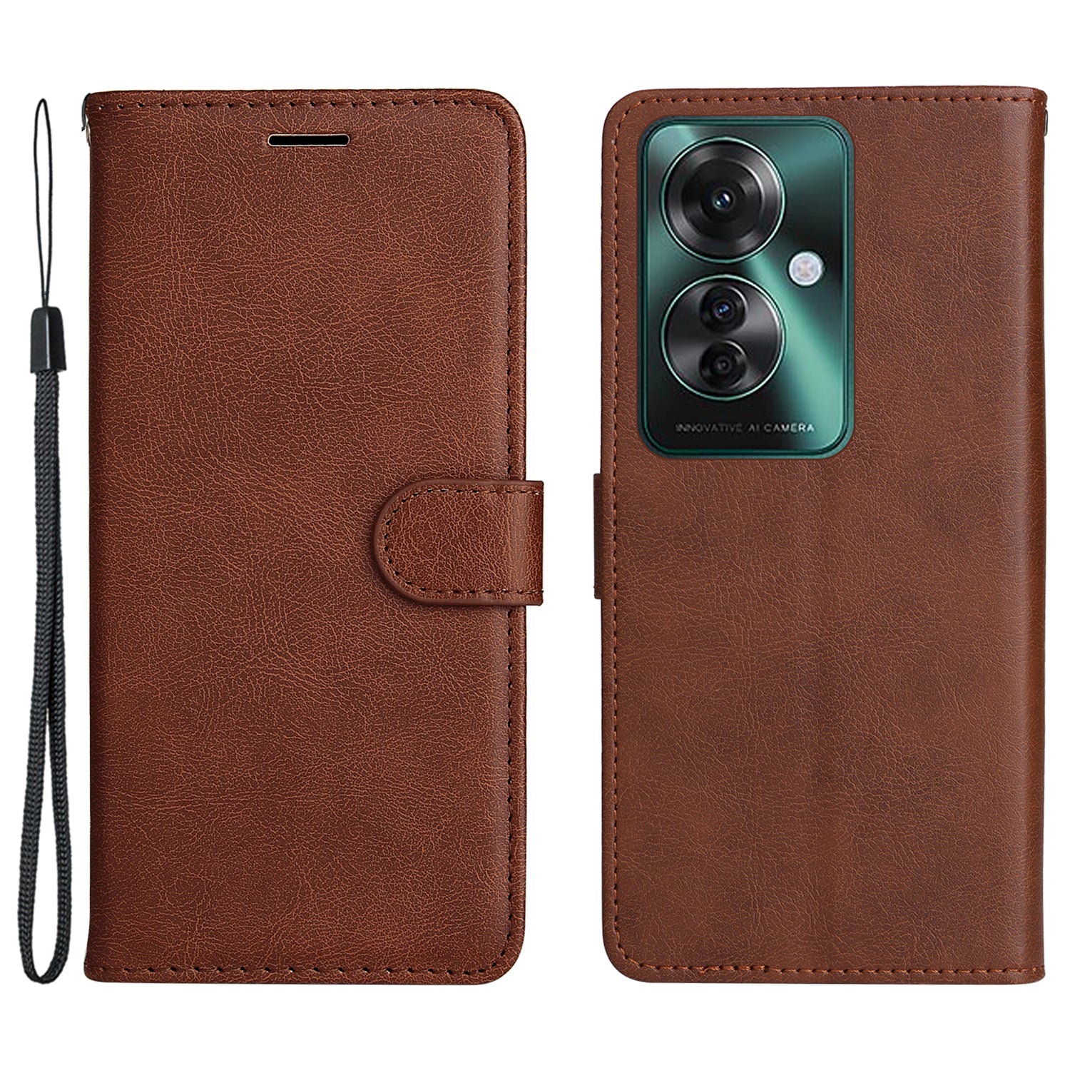 KT Leather Series-2 for Oppo Reno11 F 5G Case Solid Color Leather Wallet Flip Protective Phone Cover KT Leather Series-2 for Oppo Reno11 F 5G Case Solid Color Leather Wallet Flip Protective Phone Cover